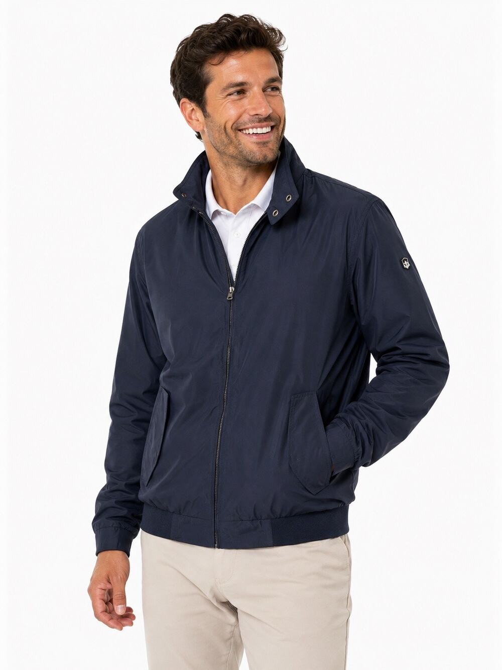 Victorinox Swiss Army Navy Windbreaker Jacket Men’s Large Vented Golf Travel
